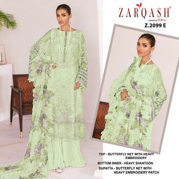 ZARQASH JIHAN VOL 2 Z 2099 PAKISTANI SUITS LATEST CATALOGUE