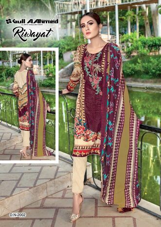 GULL AAHMED RIWAYAT VOL 2 LAWN COLLECTION 2022