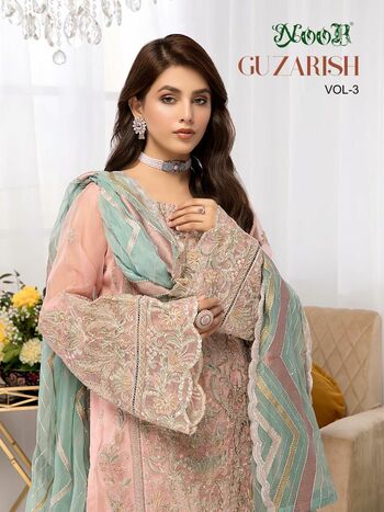 NOOR GUZARISH VOL 3 PAKISTANI GEORGETTE SALWAR KAMEEZ LATEST CATALOGUE 2021