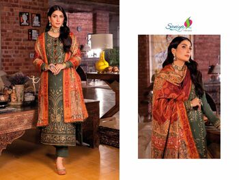 SANIYA TRENDZ JOFA VOL 6 CAMBRIC EMBROIDERY PAKISTANI SUITS