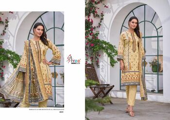 SHREE FABS BIN SAEED LAWN COLLECTION VOL 4 4001 TO 4006 SERIES PAKISTANI SUITS