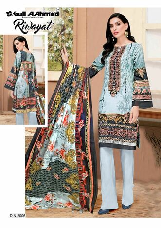 GULL AAHMED RIWAYAT VOL 2 LAWN COLLECTION 2022