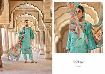 BELLIZA MERAKI LINEN COTTON DIGITAL PRINTED SUITS WHOLESALE