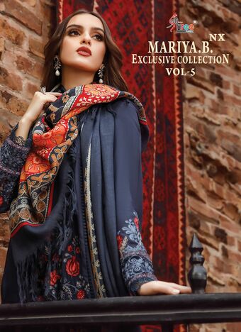 SHREE FABS MARIYA B EXCLUSIVE COLLECTION VOL 5 NX PAKISTANI SUITS SURAT