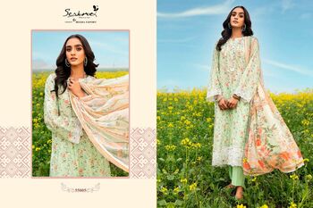 SERENE ADAN LIBAS SARSOON LAWN COTTON PRINT PAKISTANI SUITS SURAT