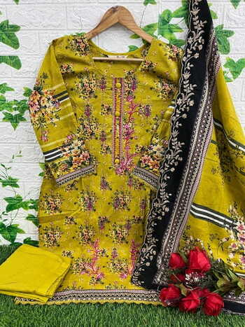 DEEPSY SUITS BIN SAEED LAWN COLLECTION 4 READYMADE COTTON EMBROIDERY PAKISTANI SUITS