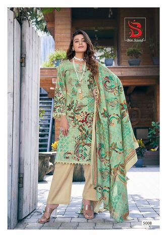 YASHIKA TRENDS BIN SAEED MAHNOOR VOL 5 LAWN KARACHI SUITS MANUFACTURER SURAT