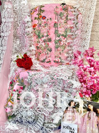 JOHRA TEX JT 123 COTTON PRINT EMBROIDERY PAKISTANI SUITS CATALOGUE