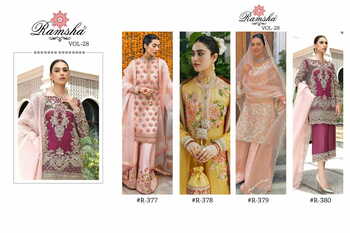 RAMSHA VOL 28 PAKISTANI SALWAR KAMEEZ LATEST COLLECTION