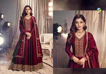 VINAY TUMBAA APSARA SILK GEORGETTE EMBROIDERY SUITS CATALOGUE