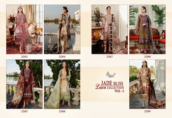 SHREE FABS JADE BLISS LAWN COLLECTION VOL 3 PAKISTANI SUITS SURAT