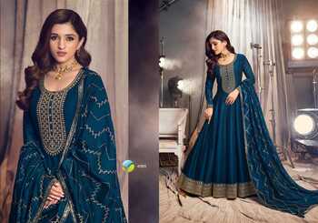 VINAY TUMBAA APSARA SILK GEORGETTE EMBROIDERY SUITS CATALOGUE