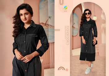 VINAY TUMBAA THE DENIM VOL 3 LATEST DENIM WITH BELT KURTIS COLLECTION 2023