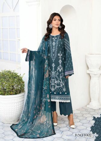 RUHANIYAT VOL 1 LUXURY COTTON KARACHI SUITS LATEST CATALOGUE