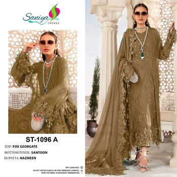 SANIYA TRENDZ ST 1096 PAKISTANI GEORGETTE SUITS SUPPLIER SURAT