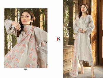 DEEPSY SUITS ADAN LIBAS CHIKANKARI 23 NX COTTON PAKISTANI SUITS SURAT