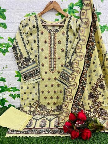 DEEPSY SUITS BIN SAEED LAWN COLLECTION 4 READYMADE COTTON EMBROIDERY PAKISTANI SUITS