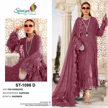 SANIYA TRENDZ ST 1096 PAKISTANI GEORGETTE SUITS SUPPLIER SURAT