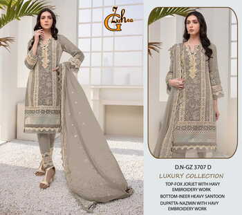 G ZAHRA LUXURY COLLECTION GZ 3707 SERIES PAKISTANI SUITS