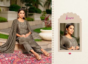 PSYNA GULSHAN KURTI PANT WITH DUPATTA LATEST CATALOGUE