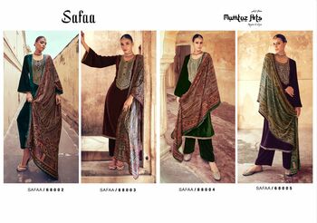 MUMTAZ ARTS SAFAA VELVET HEAVY SALWAR KAMEEZ WHOLESALER