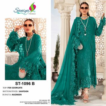 SANIYA TRENDZ ST 1096 PAKISTANI GEORGETTE SUITS SUPPLIER SURAT