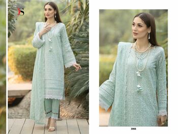 DEEPSY SUITS ADAN LIBAS CHIKANKARI 23 NX COTTON PAKISTANI SUITS SURAT