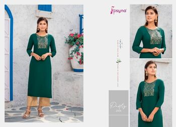 PSYNA PASTRY VOL 2 RAYON EMBROIDERY FANCY KURTI CATALOGUE