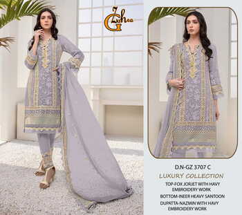 G ZAHRA LUXURY COLLECTION GZ 3707 SERIES PAKISTANI SUITS