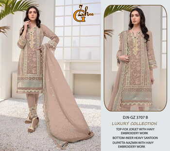 G ZAHRA LUXURY COLLECTION GZ 3707 SERIES PAKISTANI SUITS