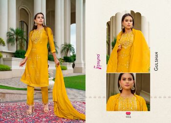 PSYNA GULSHAN KURTI PANT WITH DUPATTA LATEST CATALOGUE