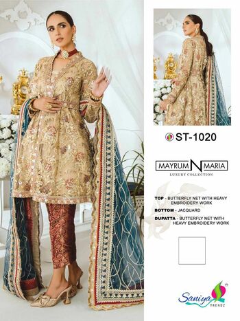 SANIYA TRENDZ MAYRUM N MARIA PAKISTANI SALWAR SUITS