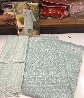 DEEPSY SUITS ADAN LIBAS CHIKANKARI 23 NX COTTON PAKISTANI SUITS SURAT