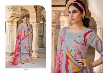 BELLIZA MERAKI LINEN COTTON DIGITAL PRINTED SUITS WHOLESALE