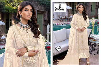 MAJESTY SATRANGI VOL 3 FOUX GEORGETTE DESIGNER PAKISTANI SUITS