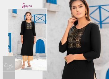 PSYNA PASTRY VOL 2 RAYON EMBROIDERY FANCY KURTI CATALOGUE