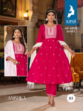 KAYA ANISHKA NYRA CUT KURTIS LATEST CATALOGUE