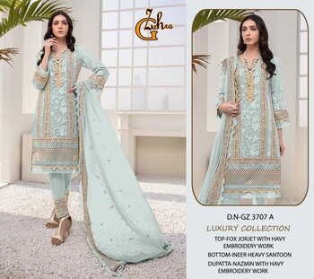 G ZAHRA LUXURY COLLECTION GZ 3707 SERIES PAKISTANI SUITS