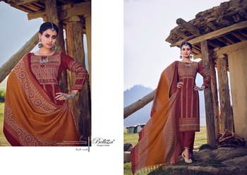 BELLIZA SAIBA WOOL HANDWORK WINTER SUITS IN BEST PRICE