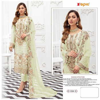 FEPIC ROSEMEEN C 1264 GEORGETTE PAKISTANI SALWAR SUITS SURAT