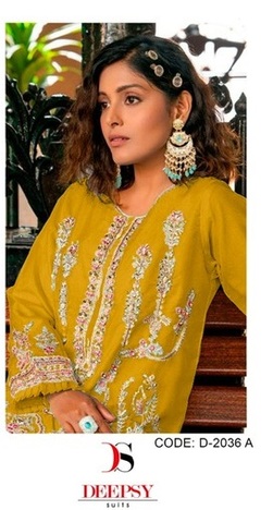 DEEPSY SUITS D.NO 2036 ORGANZA PAKISTANI SALWAR KAMEEZ WHOLESALER IN SURAT