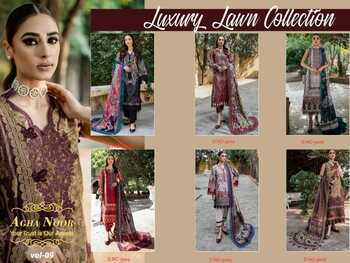 AGHA NOOR LUXURY LAWN COLLECTION VOL 9 KARACHI SALWAR SUITS