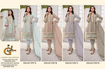 G ZAHRA LUXURY COLLECTION GZ 3707 SERIES PAKISTANI SUITS