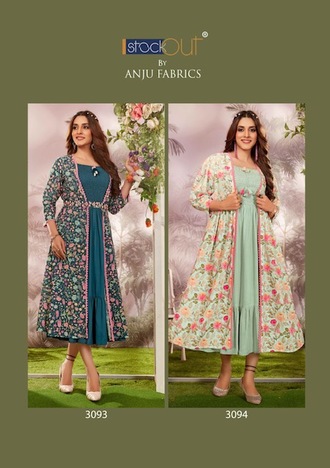 ANJU FABRICS SHRILL GRILL HANDWORK DESIGNER GOWNS 