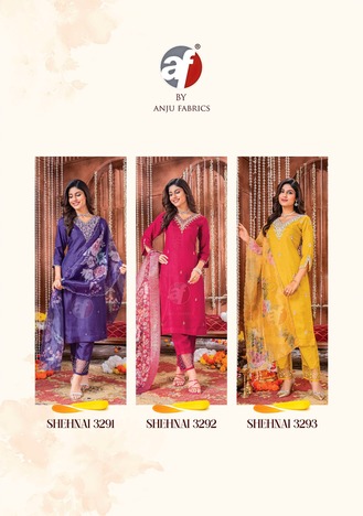 ANJU FABRICS SHEHNAI VOL 6 KURTIS LATEST CATALOGUE