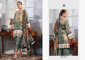 DEEPSY SUITS 1322 & 1327 COTTON EMBROIDERI SUITS AT SURAT