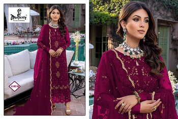 MAJESTY SATRANGI VOL 3 FOUX GEORGETTE DESIGNER PAKISTANI SUITS