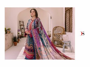 DEEPSY FIRDOUS BLISS LAWN 23 3341-3348 PAKISTANI SUITS DISTRIBUTOR SURAT AT BEST PRICE