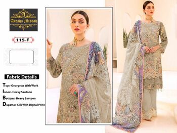 AYESHA MISBAH D.NO 115 PAKISTANI GEORGETTE SALWAR KAMEEZ CATALOGUE