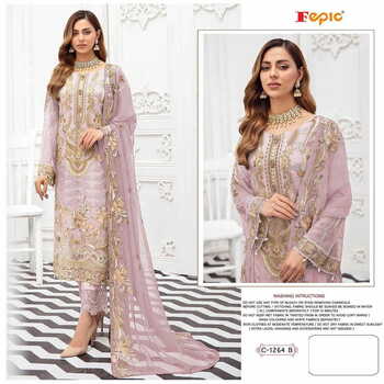 FEPIC ROSEMEEN C 1264 GEORGETTE PAKISTANI SALWAR SUITS SURAT